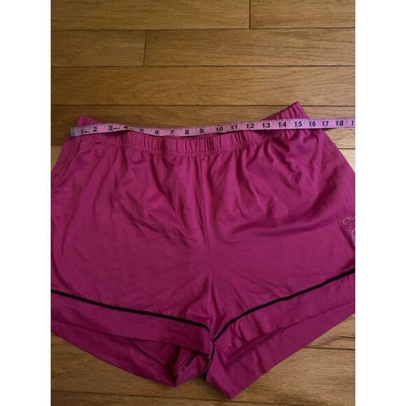 Juicy Couture womens Y2K pink bedazzled button down top and shorts pajama set XL - Picture 8 of 10